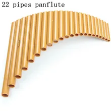 Hot Selling UU panflute 22 Pipes ABS plastic Panpipes G Key Pan flute Romania Musical Instruments Orange color Pan flauta