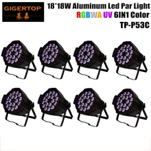 Гуанчжоу TIPTOP 8xlot DJ номинальной банок RGBWA УФ 6IN1 18*18 Вт светодиодный параболический алюминизированный отражатель использование в помещении светодиодные парные Прожекторы для сцены парти диско ди-джей вечерние Клубные