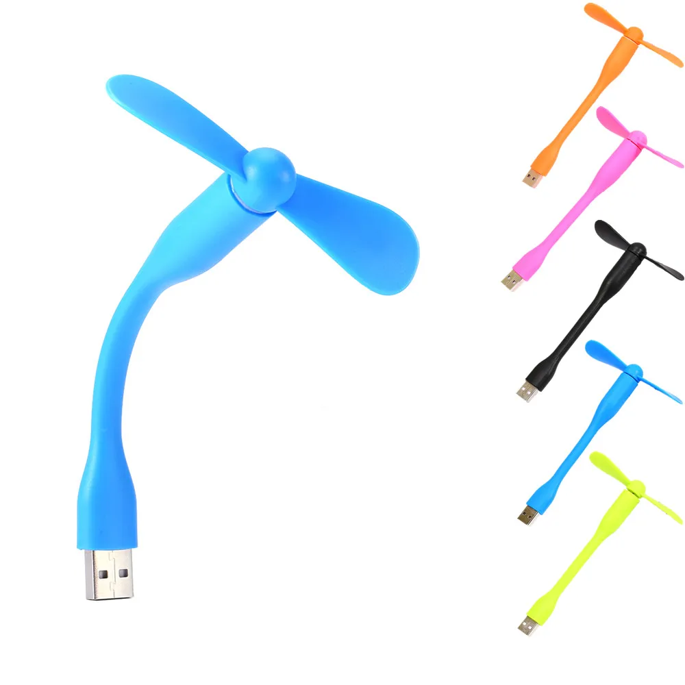 

For Laptop Desktop Computer Portable Flexible Fan Colorful USB Mini Cooling Fan Cooler