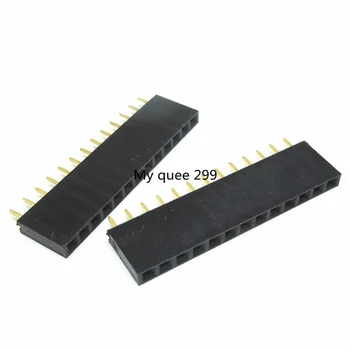 

20 pcs 13P 2.54mm Female Header Single Row Straight Pin Socket 1*13 Strip Pitch Connector