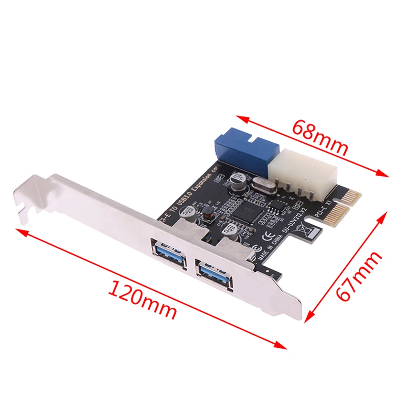PCI 1 шт. Экспресс USB 3 0 2 порта Фронтальная панель с адаптером для карт управления 4
