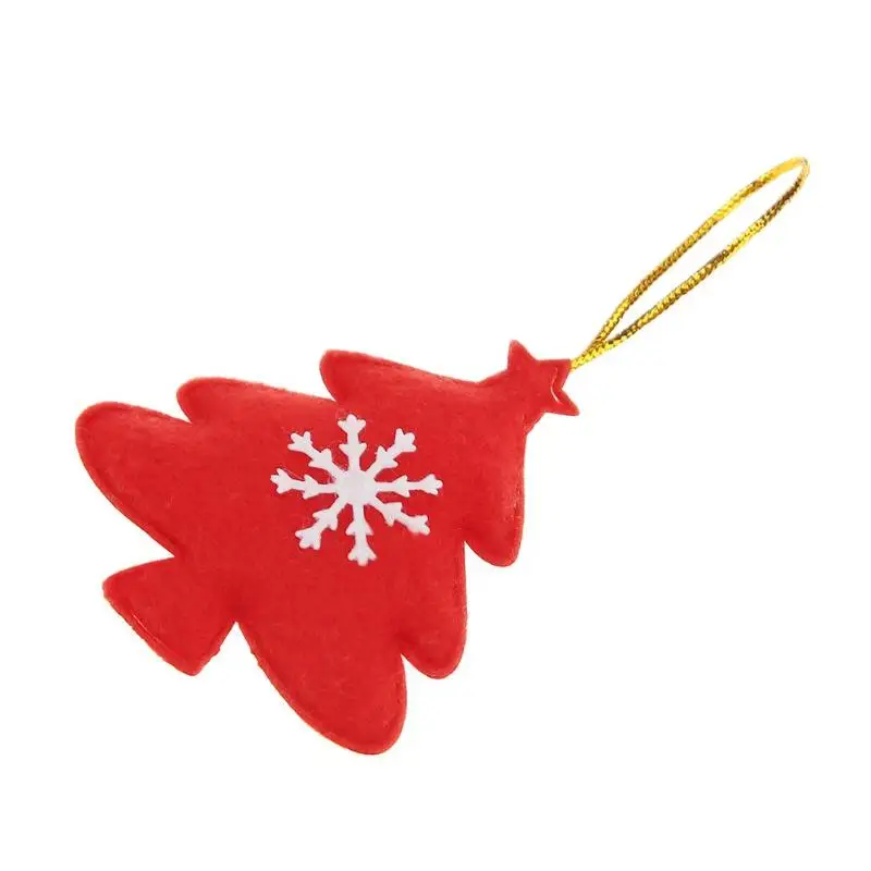 10 шт. милые пушистые снежинки флисовая ткань рождественские украшения, подвески подарки для рукоделия Рождественская елка Декор Подвески