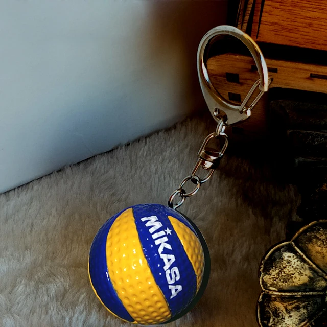 

2018 Sport Beach Volleyball PVC Keychain Key Chains Chain Ring Football Beach Ball Key Ring Gifts Men Jewelry Keyring Keychains