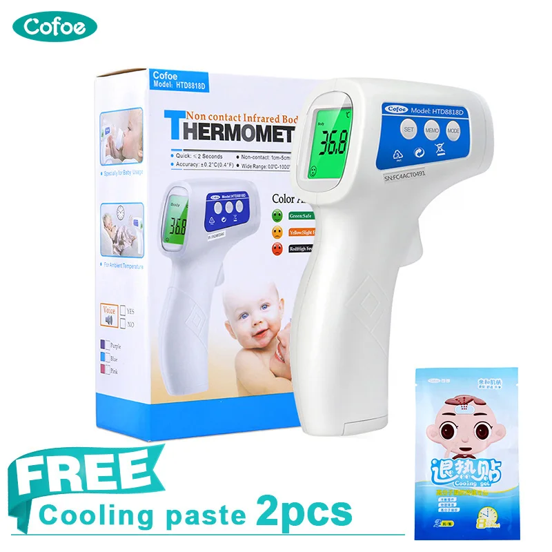 

Cofoe Forehead Thermometer Medical Digital Thermometer Baby Non-contact Infrared Body Ovulation Temperature Portable for Baby