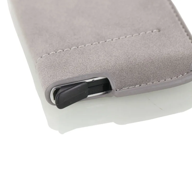 Женский и мужской блокирующий Rfid кошелек модный бизнес алюминиевый кредитный держатель для карт кошелек автоматический всплывающий Чехол для карт