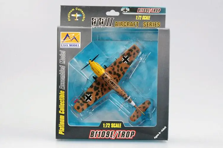 Вторую мировую войну Messerschmitt BF 109 E 7 Trop II/JG27 самолета 1/72 отделка easy Model Самолет| |