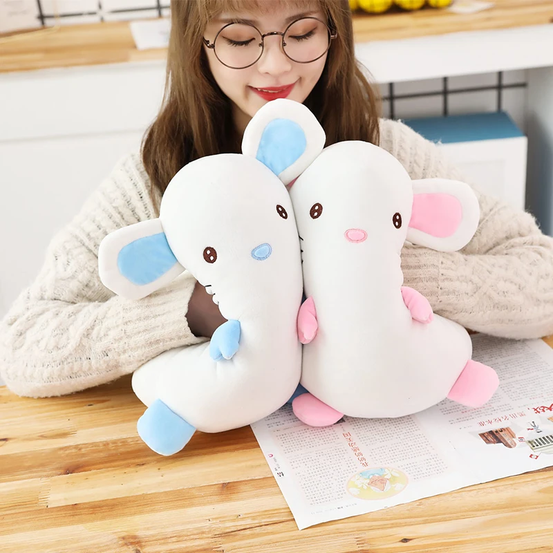30 см Kawaii мышь набивной толчок ребенок милый творческий животное хомяк мягкая подушка кукла Дети Девочки Подарки на день рождения украшение дома