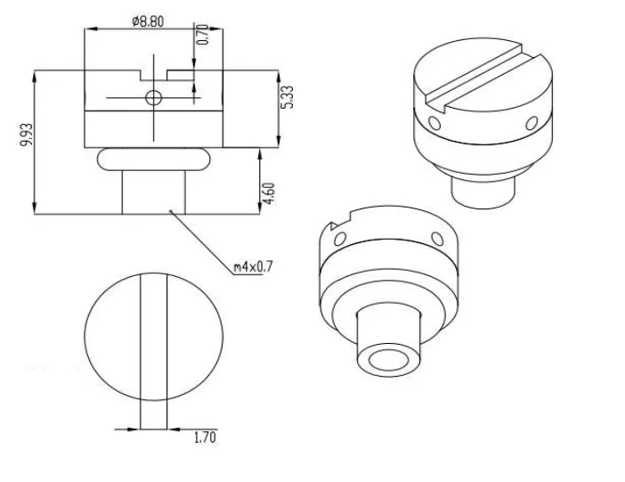 m4x0.7 stainless steel screw venting
