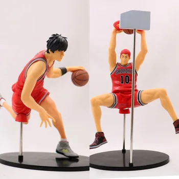 

Anime Slam Dunk Dribbling Version Rukawa Kaede Hanamichi Sakuragi Scene Version GK PVC Action Figure Collectible Model Toy