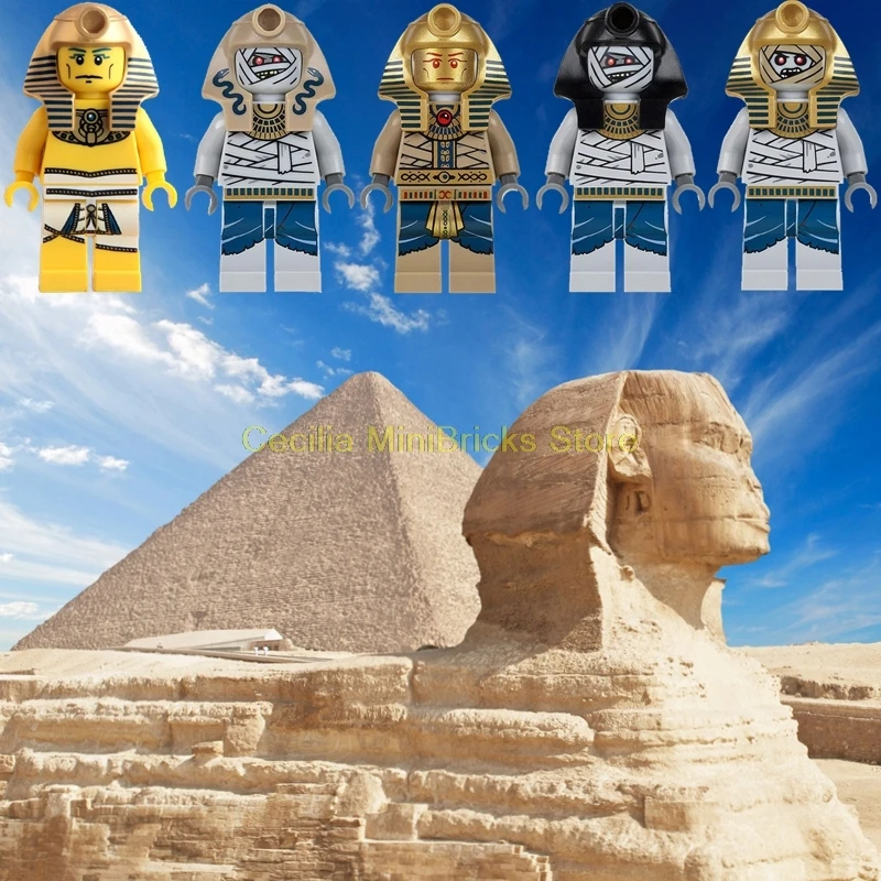 

Legoing Military Gun Building Blocks Egyptian Mummy Soldier Compatible With Legoings The Lord of The Rings Toys for Children