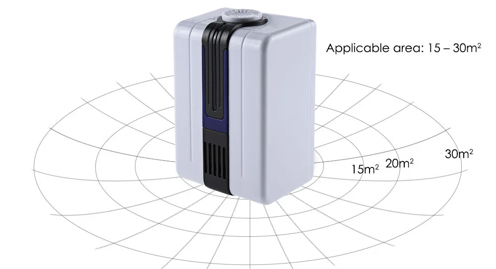 BYK - JY68 Ionic Air Purifier with Light Remove Formaldehyde Smoke Dust