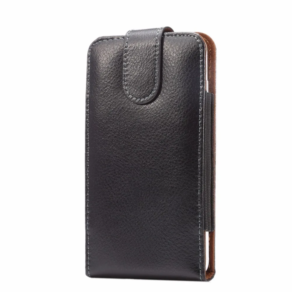 Universal 6.3 inch Below Holster Bag With Belt Pouch Wallet Leather Phone Case For iPhone 4 4s 5 5s 5c SE 6 6S 7 8 Plus X Cover