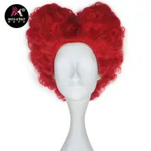 Miss U волосы синтетические женские взрослые короткие кудрявые волосы Горячий красный цвет фильм косплей парик Хэллоуин