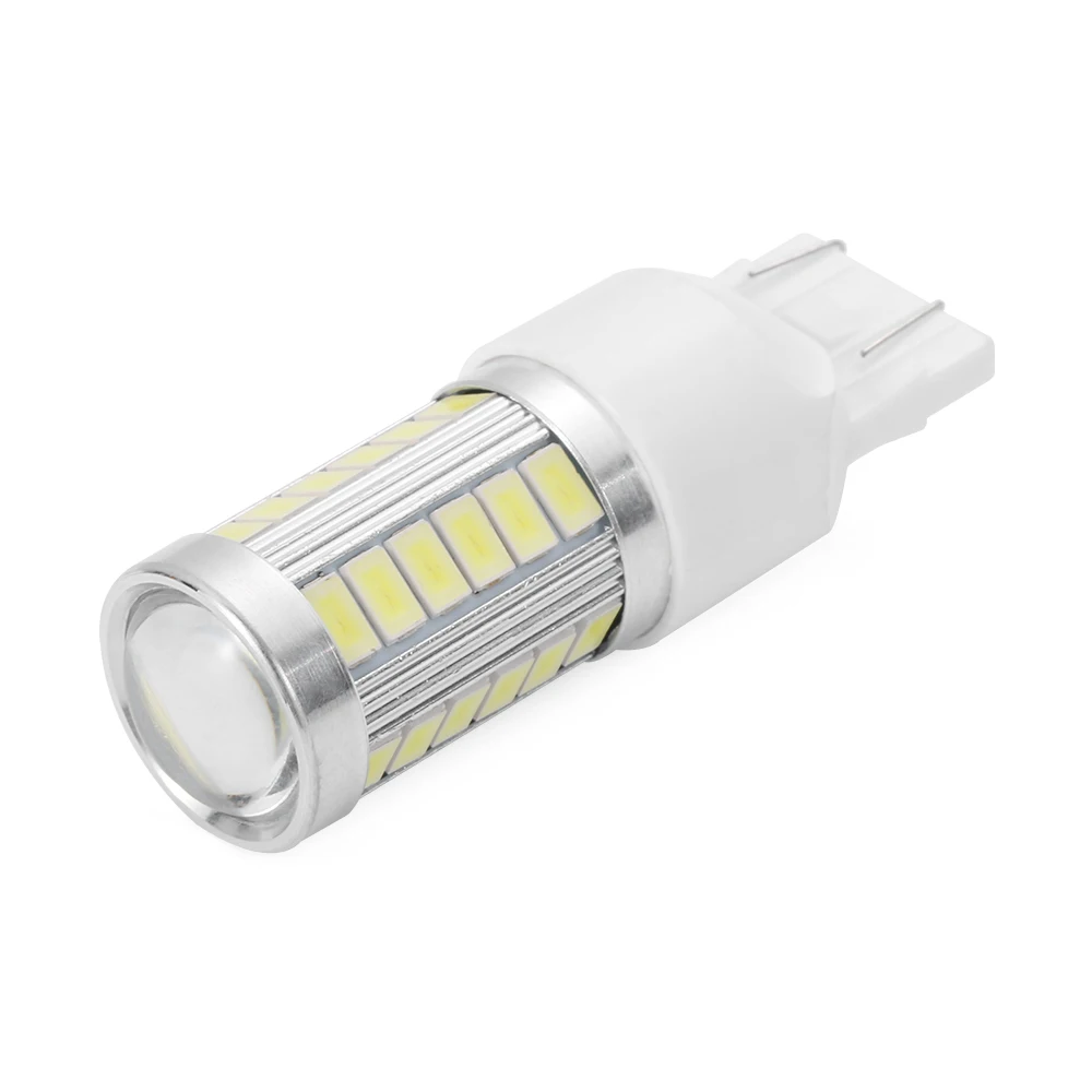 1 шт. T20 W21/5 Вт 7443 33SMD Автомобильная резервная копия светодиодный светильник лампы