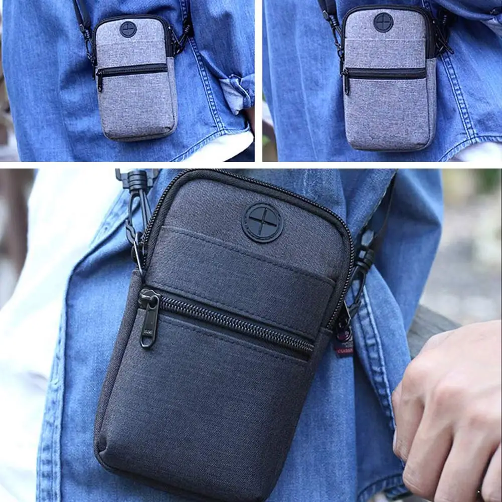 Скошенная сумка Открытый кроссовки сумка через плечо многофункциональный спортивный хранение мобильных телефонов карманы для Для мужчин