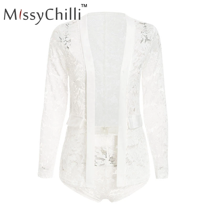 MissyChilli Black sexy jumpsuit rompers Women winter elegant transparent bodysuit Lace hollow out two piece suit short playsuit MissyChilli Black sexy jumpsuit rompers Women winter elegant transparent bodysuit Lace hollow out two piece suit short playsuit