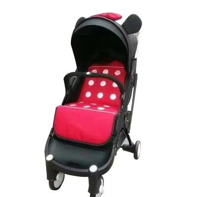 5,8 Кг детская коляска! Yoyaplus ультра-светильник складной может лежать очень Зонт автомобильный светильник детская коляска подарки - Цвет: black minie