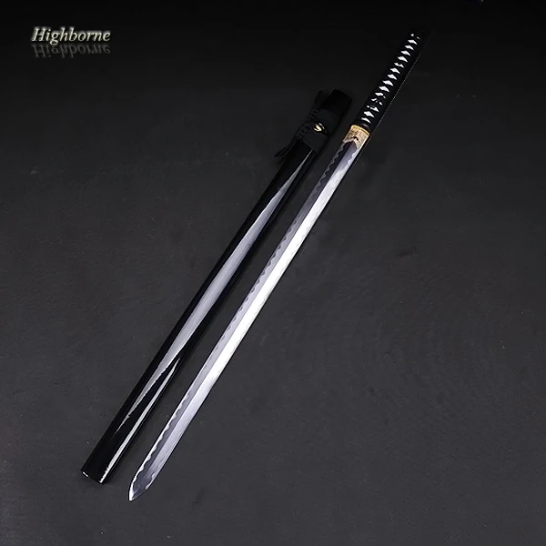 China's double edged sword Katana black blade Sharp waves practical choice for home decorations