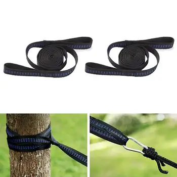 

2pcs/set Hammock Strap 200cm Outdoor Adjustable Tree Hanging Aerial Yoga Hammock Straps Rope Belt 200KG Load
