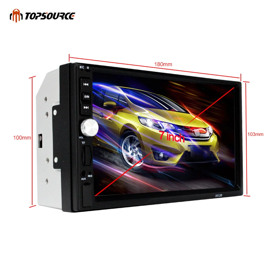 TOPSOURCE автомобильный DVD 7012B автомобильное радио 2 Din 7 &quotHD сенсорный экран Аудио