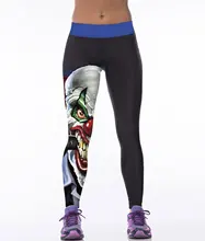 Harajuku Leggings 2017 Women The Clown Print Legins Vetement Femme Fitness Slim Jeggings Leginsy Damskie