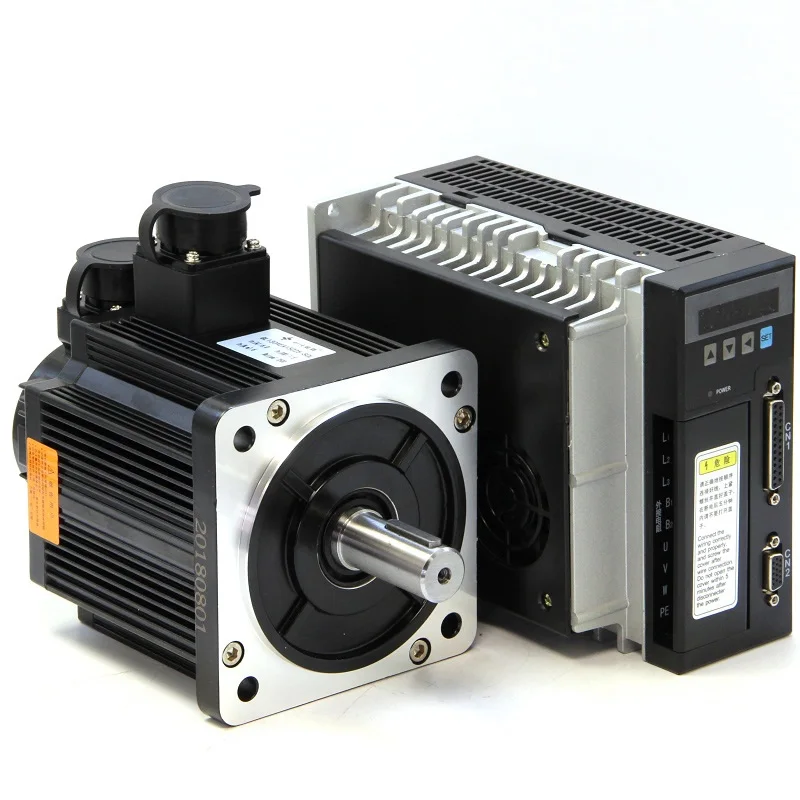 

130 type AC servo motor set 6N.M 1.5KW 6.0A 2500rpm servo motor + servo drive set
