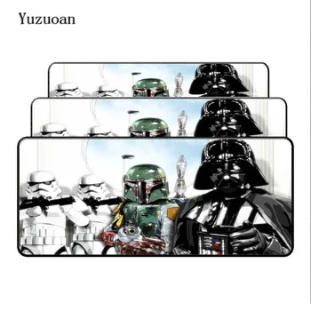 

Yuzuoan Star Wars Movie 900*400*3mm Large Lock Edge Gaming Speed Mousepad Computer Desk Mouse pad for LOL DOTA CSGO Gamer Pad