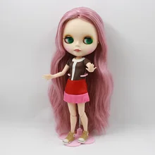 Обнаженная кукла серии № 280BL1063 шарнирная кукла розовые волосы подходит для DIY Изменение BJD игрушка для девочки