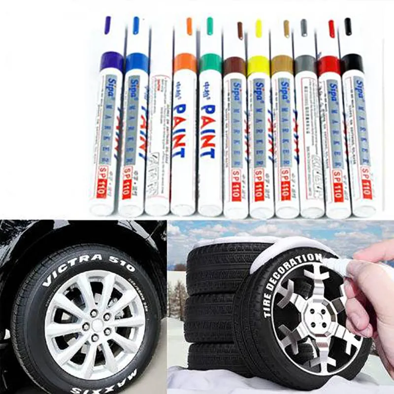 

Car Motorcycle Car Tyre Paint Marker Pen Whatproof Outdoor Marking Ink Pen New