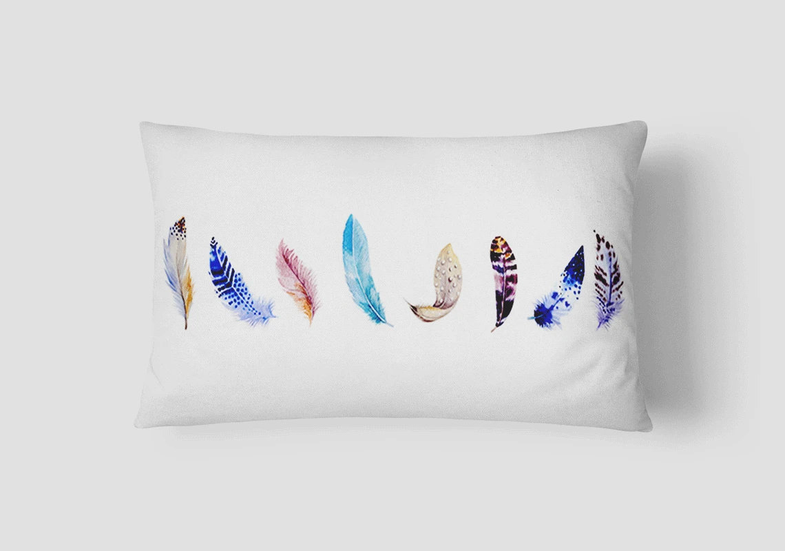 

Drop Ship Home Decor Coloured Feathers Cushion 30x50 Cover Flamingo Plush Decorative Pillow Case White Almohadas Decorativas
