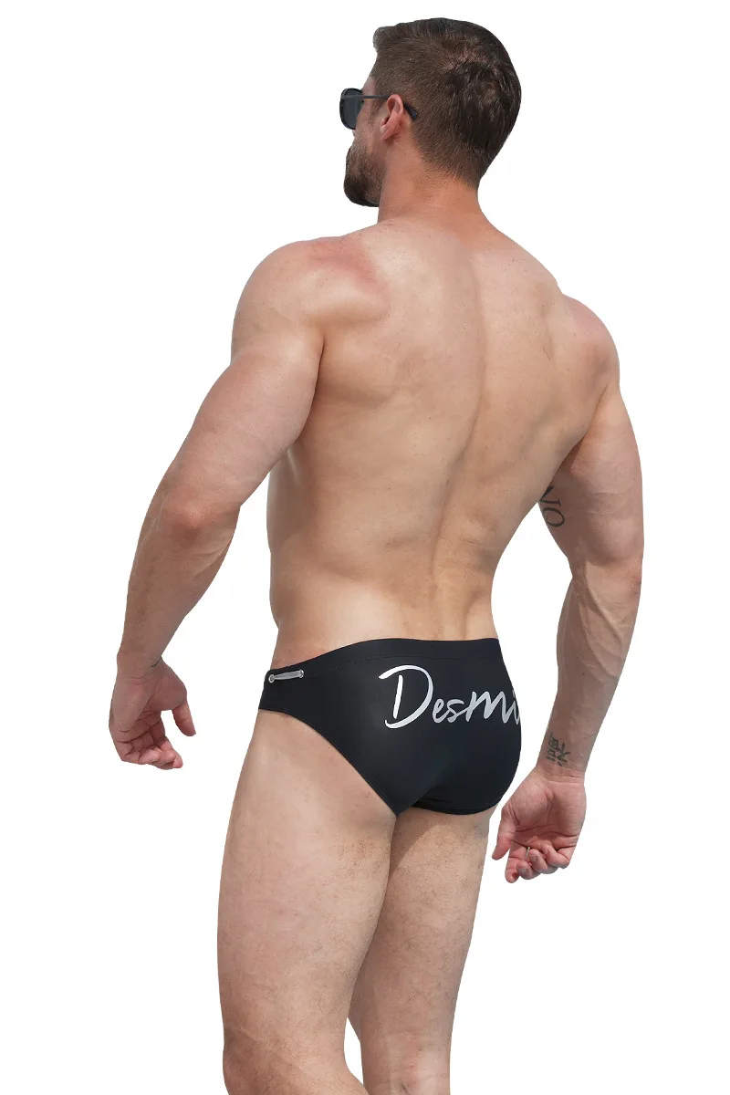 DESMIIT, сексуальная одноцветная одежда для плавания, мужские плавки, плавки, мужские плавки, купальный костюм для геев, купальный костюм для серфинга, пляжные шорты