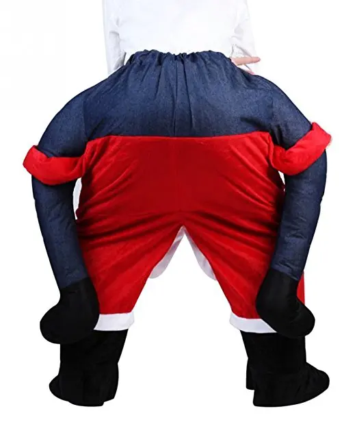 Santa Claus Ride-on Animal Costumes Christmas Halloween Party Piggyback Cosplay Clothes Carnival Father Adult Horse Riding Toys