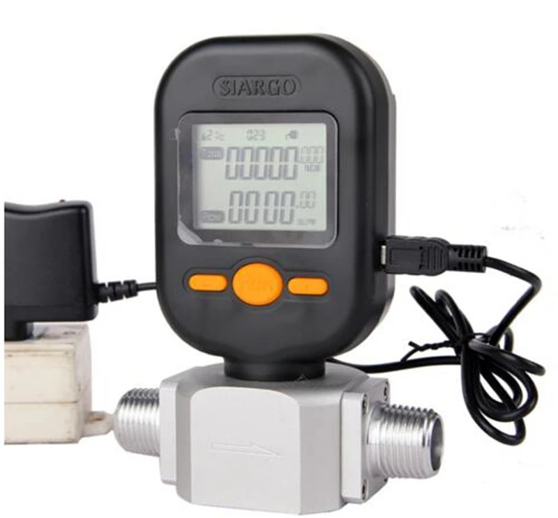  DANIU New Portable MF5712 Flow Meter 200L/min Digital Gas Air Nitrogen Oxygen Mass Flow Meter Rs485