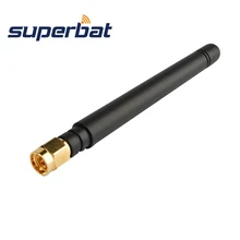 Superbat высокое качество 93 мм черный 433 МГц 2dbi резиновая антенна усилитель сигнала SMA штекер соединитель прямой для Ham радио