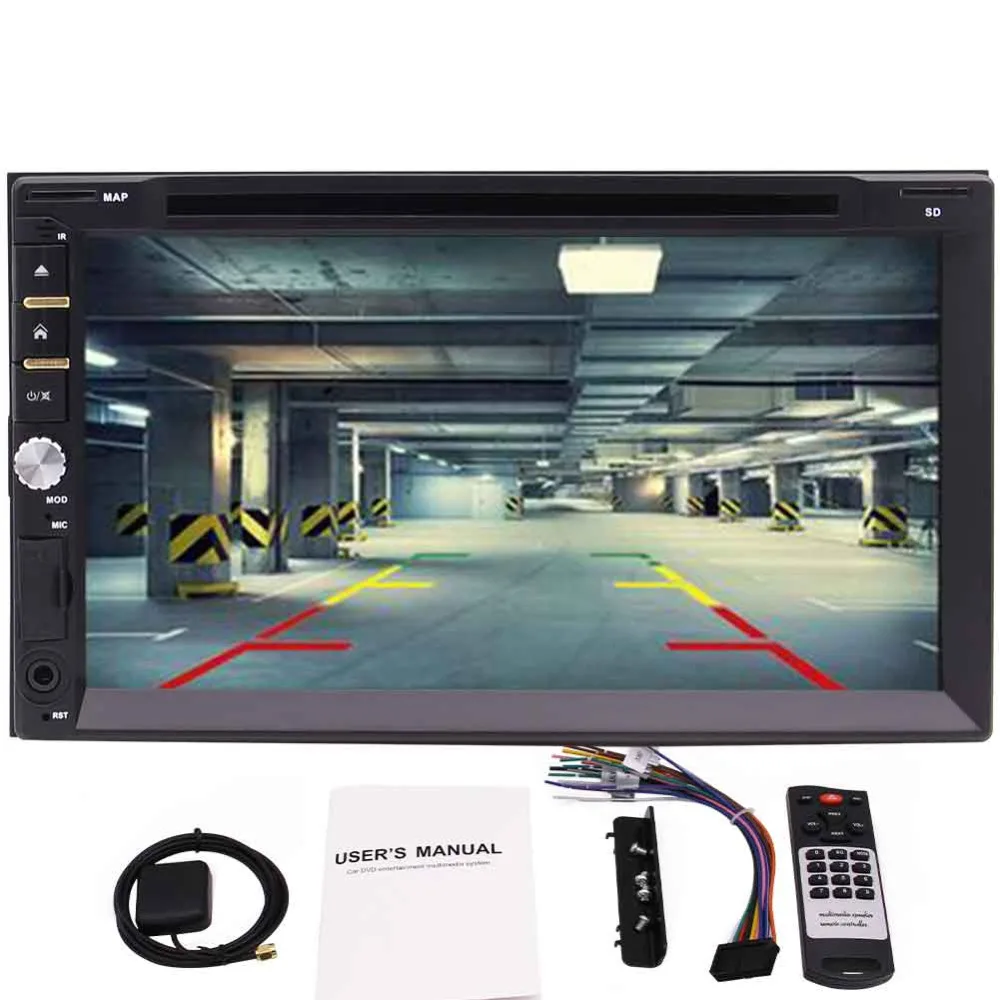 Eincar двойной DIN Автомобильный gps навигационный плеер 7 ''автомобильный dvd-плеер
