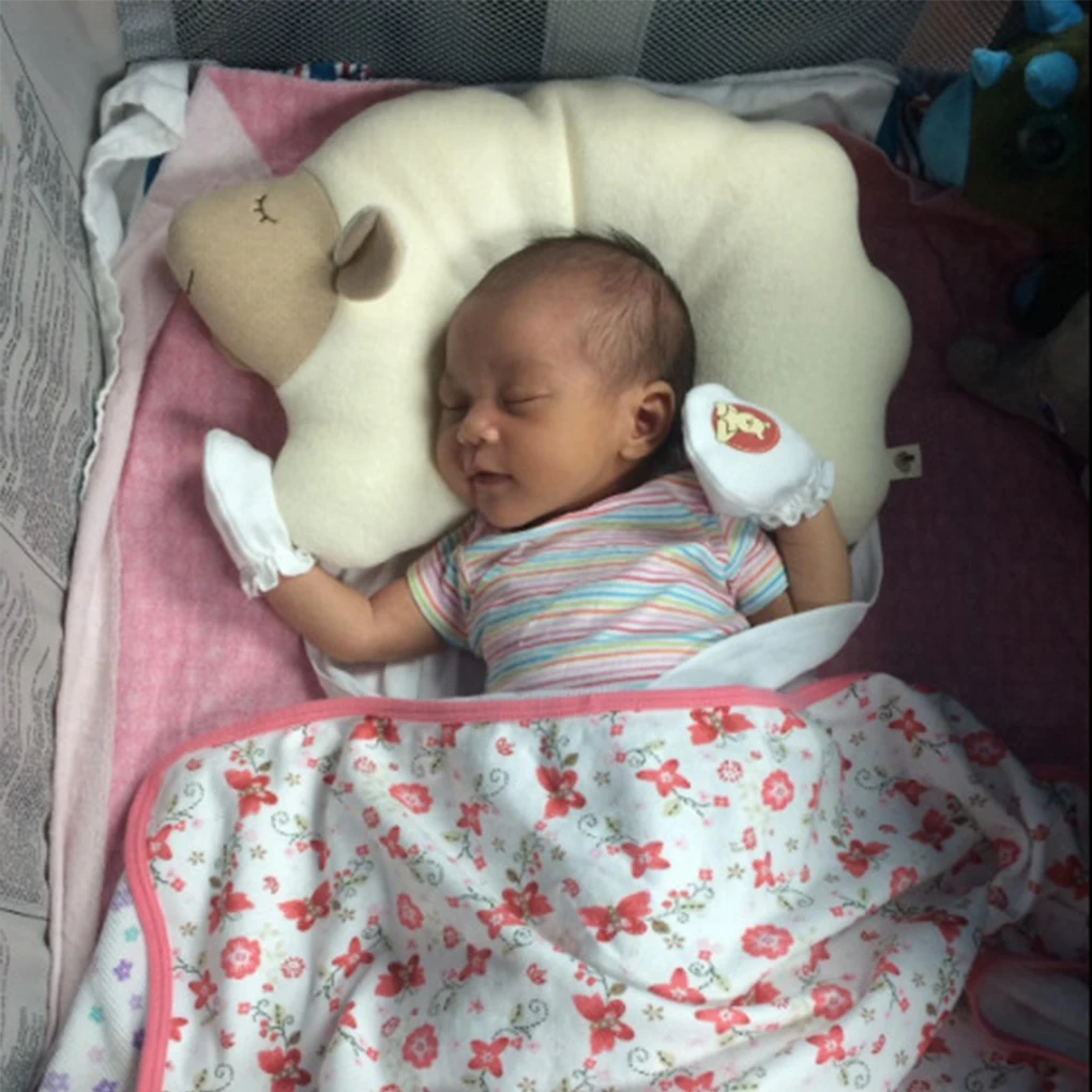 pillow head pillows cartoon flat infant newborn support shape cushion