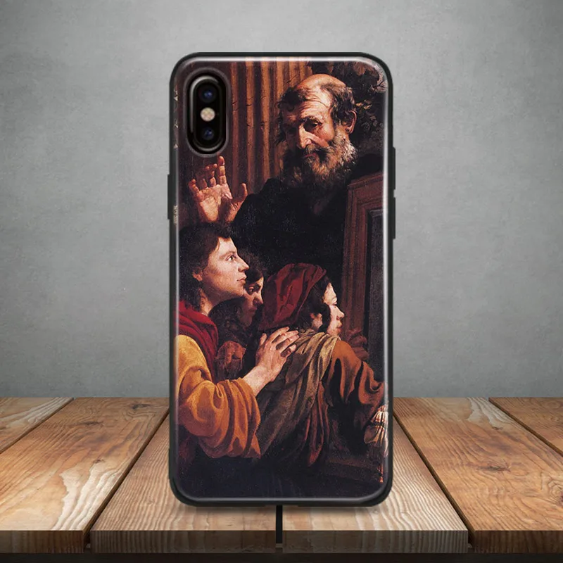 

Pier Francesco Mola art painting Soft Silicone Phone Case Cover For Apple iPhone 5 5s Se 6 6s 7 8 Plus X XR XS MAX
