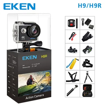 

EKEN H9 Action Camera H9R wifi Ultra HD Mini Cam 4K/25FPS 1080p/60fps 720P/120FPS underwater Waterproof Video Sports Camera