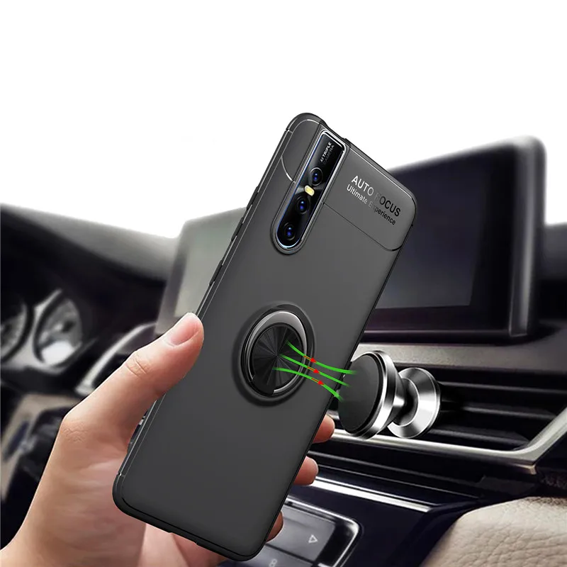 For Vivo V15 Pro Case Vivo V15 Pro 360 Degree Ring Finger Holder Car Magnet Phone Case For Vivo V15 Pro V15Pro V 15 Pro Fundas