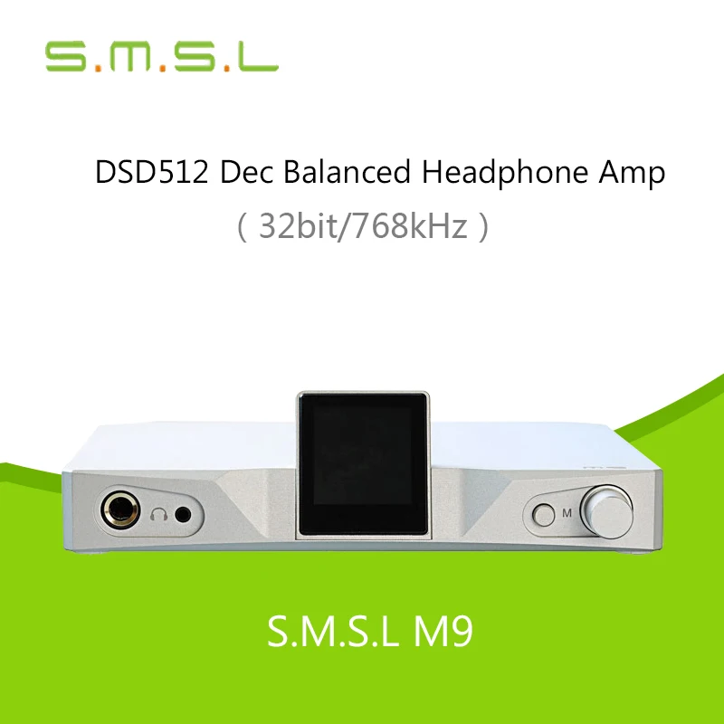 

SMSL M9 32bit/768kHz DSD512 AK4490X2 XMOS HiFi Digital Decoder Optical/Coaxial/USB DAC Headphone amplifier Aluminum Enclosure