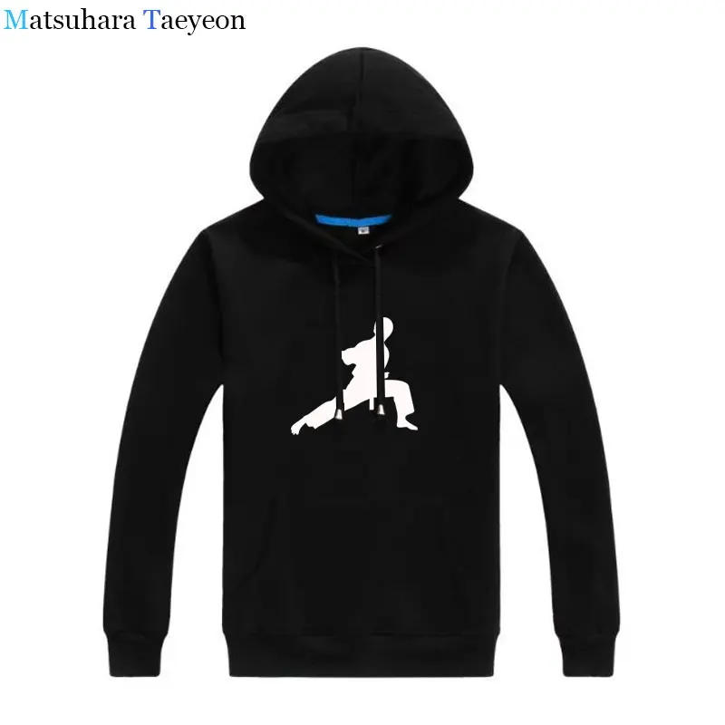 

Matsuhara Taeyeon Brand Men Leisure Long sleeved Sweatshirt Karate Kung Fu printing Hoodies