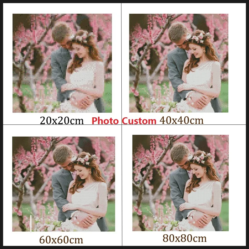 

5D DIY PHOTO CUSTOM Diamond Painting Family Personal Picture Square/Round Rhinestones Diamond Embroidery Mosaic Home Decor LRR