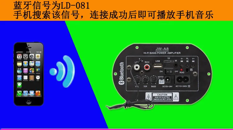 Автомобильный сабвуфер Встроенная плата усилителя мощности Bluetooth автомобильные