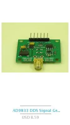 0~ 55 МГц AD9850 модуль DDS генератор сигналов коротковолновой радиоволновой полосы для радиочастотной радиостанции ssb6.0 трансивер VFO SSB