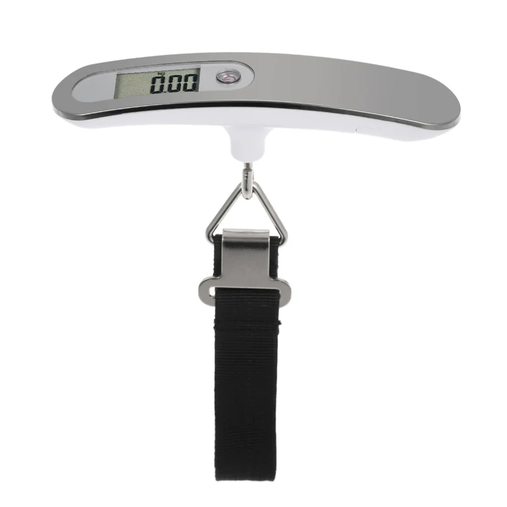 

WH-A20 50kg x 10g Digital Belt Scales Electronic Luggage Hanging Scale LCD Fishing Weight Balance Steelyard