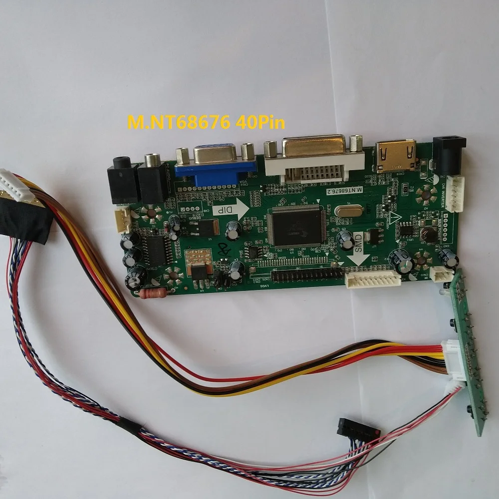 

Kit for N156B6-L01 Controller board 40pin M.NT68676 Monitor Panel 1366X768 CMO display DVI HDMI LED DIY LCD VGA 15.6