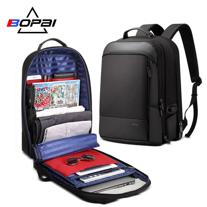 

BOPAI Men Backpack 2 in 1 Laptop Backpack for 15.6inch Fashion Office Work Waterproof Business Backpack for Men