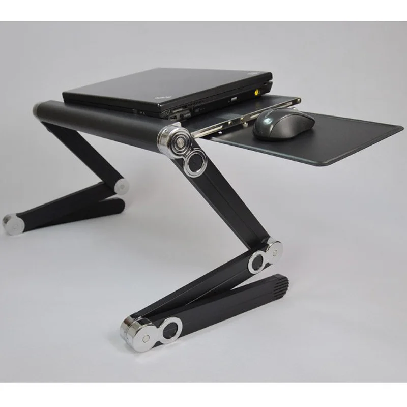 Multipurpose Folding Height Adjustable Table Desk with Plastic Mouse