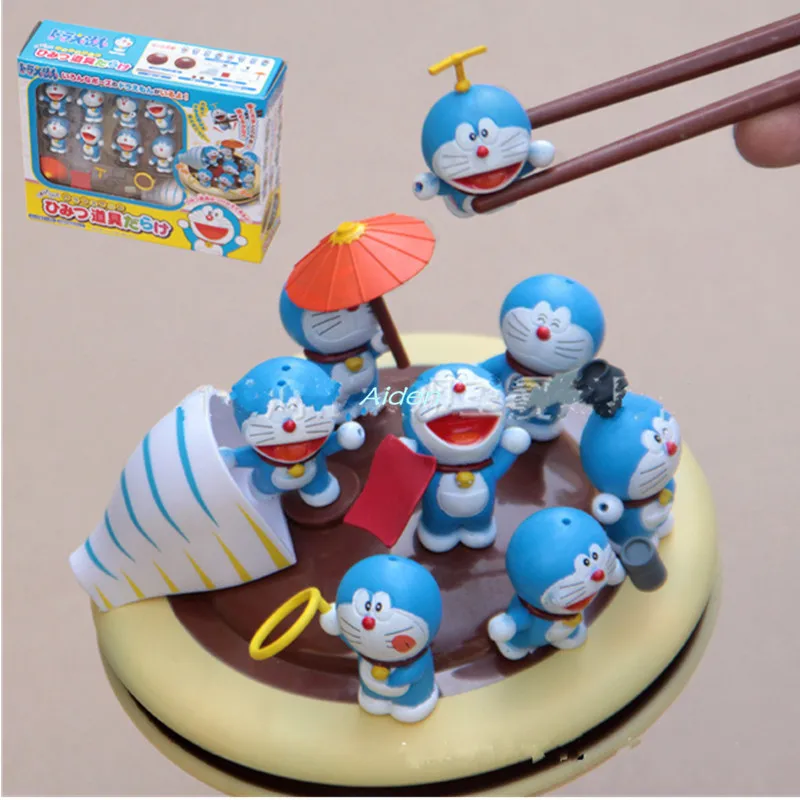 8 шт./компл. Doraemon Pokonyan Nobita Nobi Konta Takeshi креативный подарок на день рождения ПВХ экшн