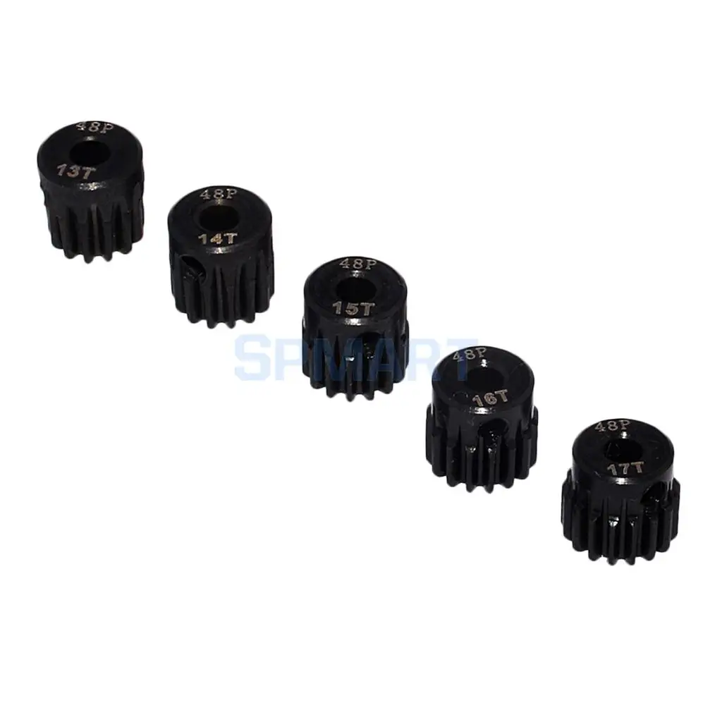 48DP 13T-17T Pinion 3.175mm Motor Gear Set for 1/10 RC Car DIY Accessories